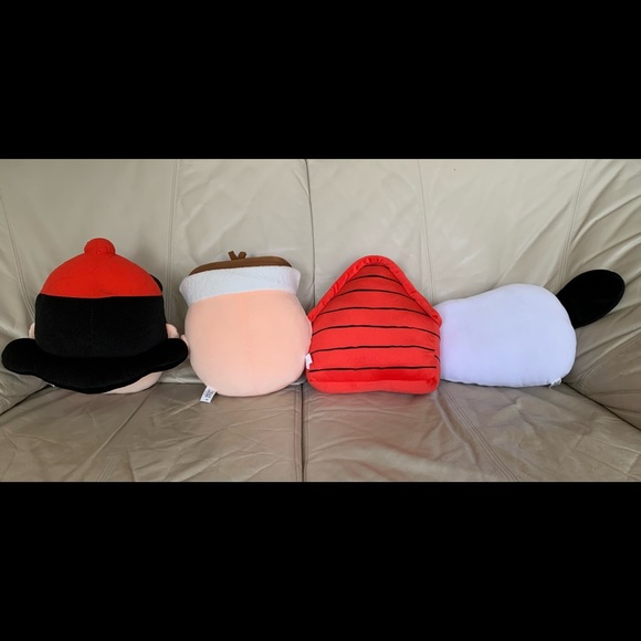 NEW Lot of 5 Snoopy Complete Set McDonald 2015 Plush Cushion Pillow Rare Limited - Picture 9 of 11